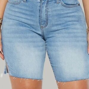 Fashion Nova Denim Jean Bermuda shorts